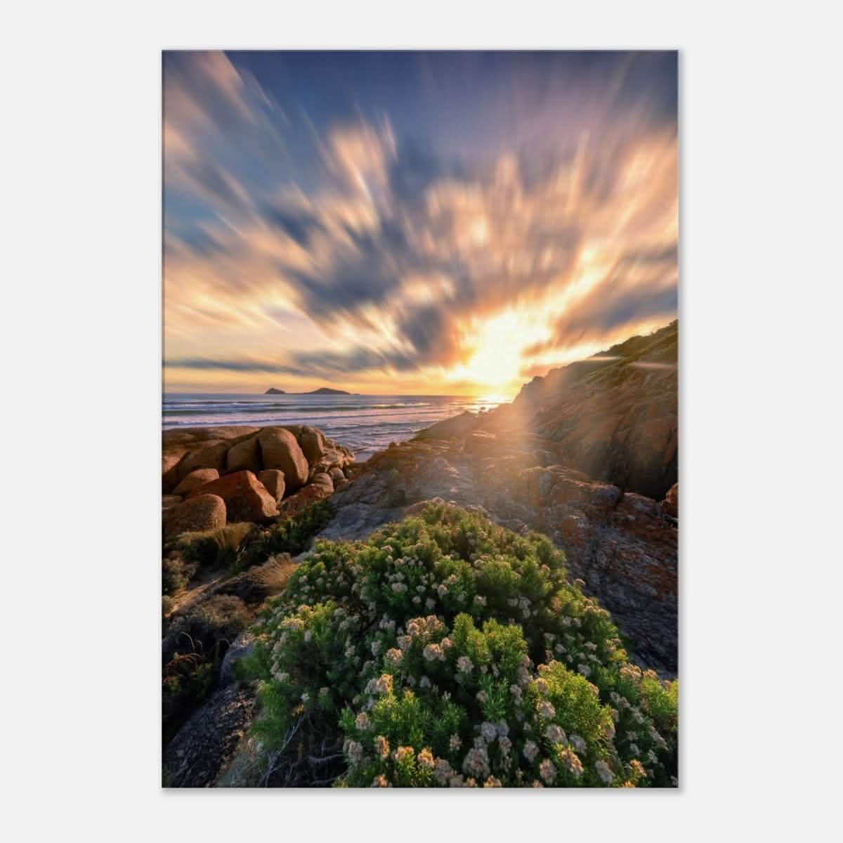 Da Vinci Nature Collection Wall Art Sunrise Melbourne Australia - 70x100 cm / 28x40″ - Thick -