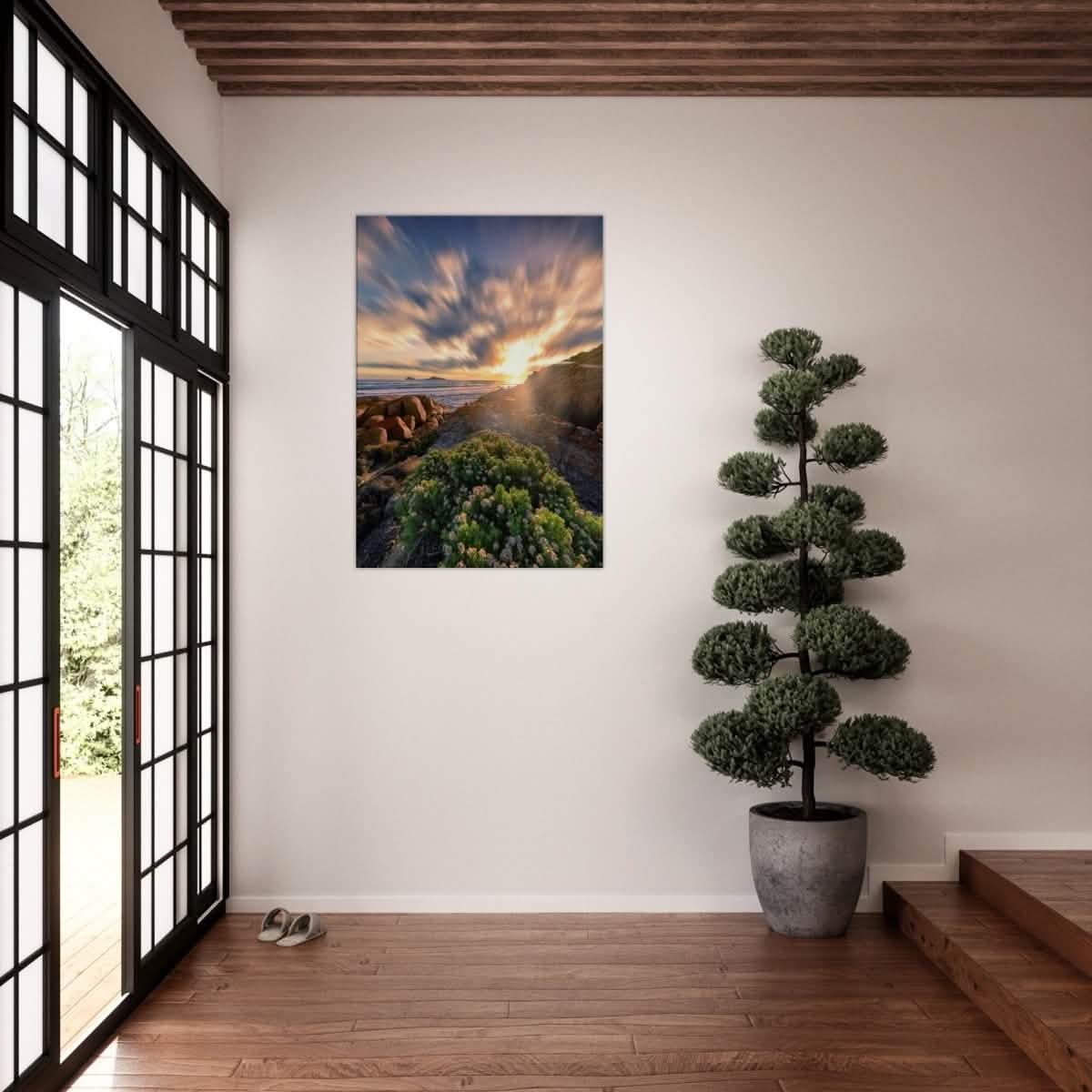 Da Vinci Nature Collection Wall Art Sunrise Melbourne Australia - 60x90 cm / 24x36″ - Slim -