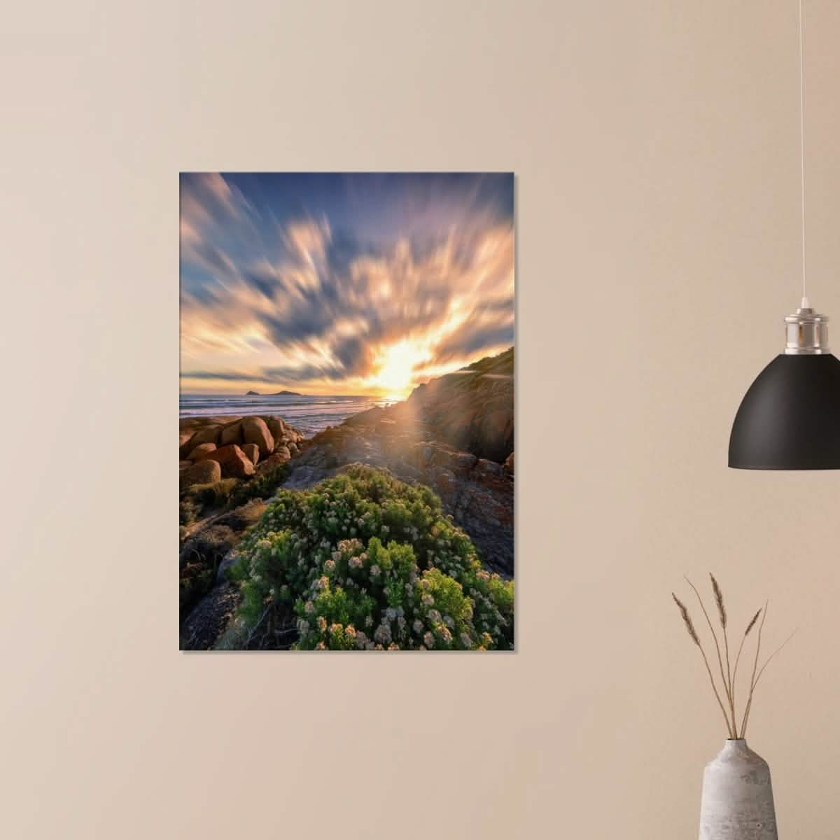 Da Vinci Nature Collection Wall Art Sunrise Melbourne Australia - 60x90 cm / 24x36″ - Slim -