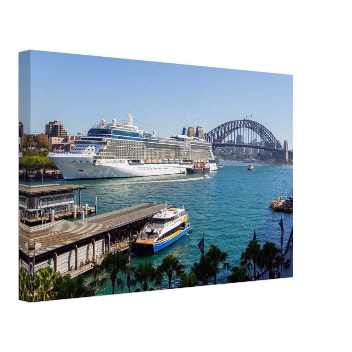 Da Vinci Nature Collection Wall Art Sydney Harbor bridge - 60x90 cm / 24x36″ - Thick -