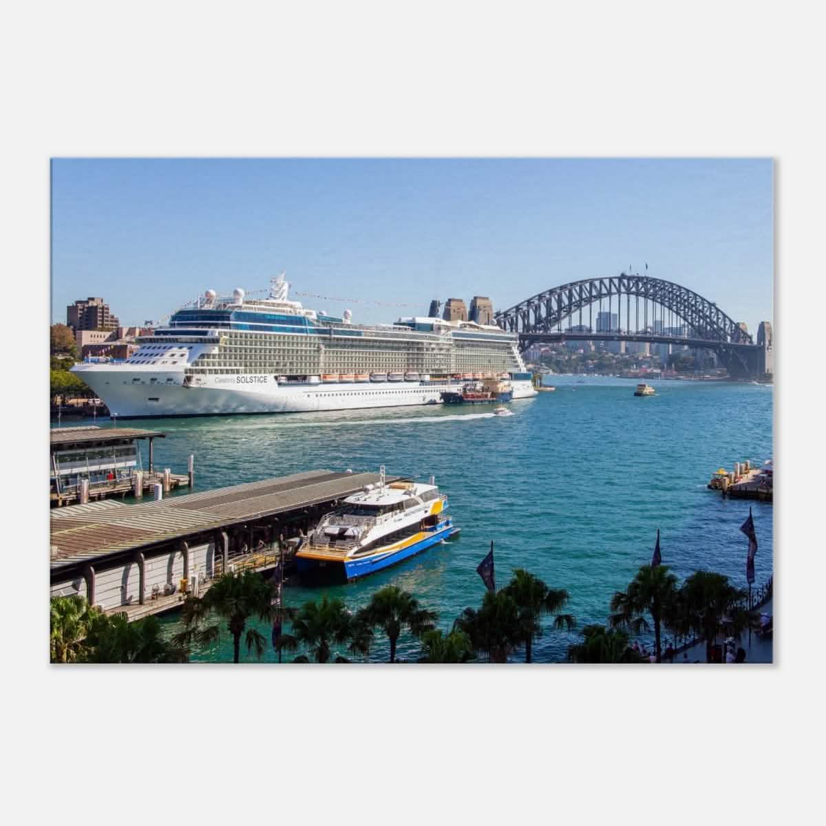 Da Vinci Nature Collection Wall Art Sydney Harbor bridge - 70x100 cm / 28x40″ - Slim -