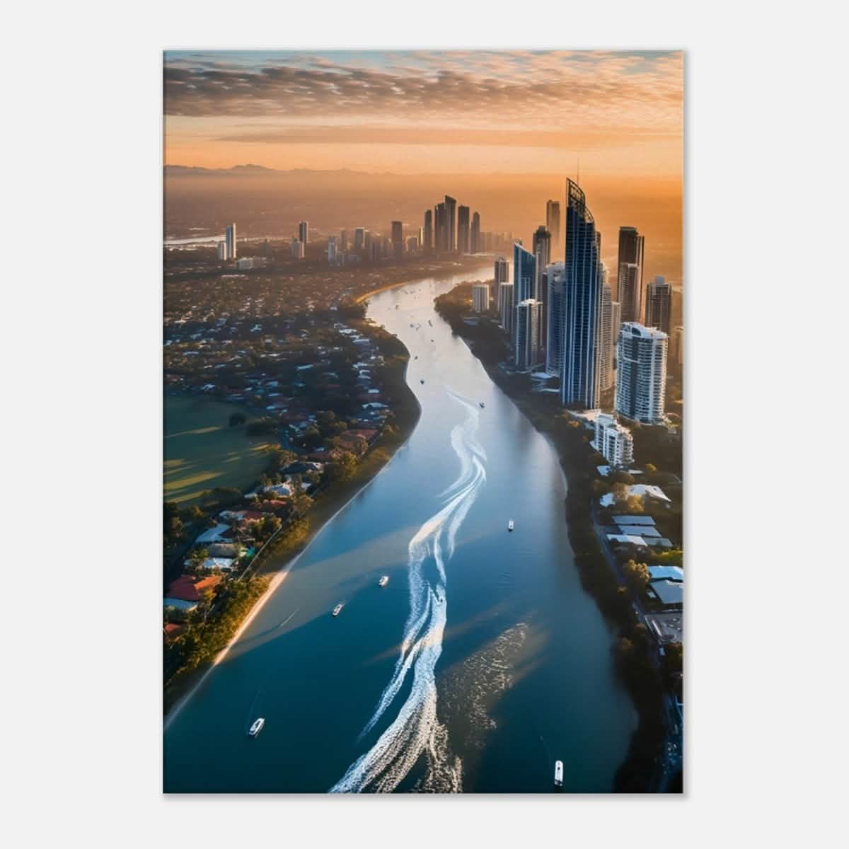 Da Vinci Nature Collection Wall Gold Coast Astralia - 70x100 cm / 28x40″ - Thick -