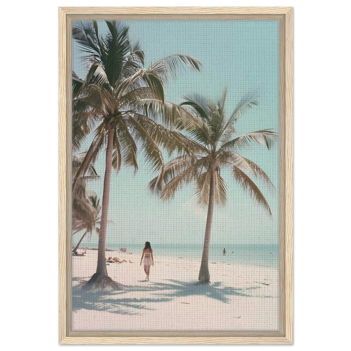 Da Vinci Nature Modern Wall Art | Beach - Framed Canvas - 40x60 cm / 16x24″ - Wood frame