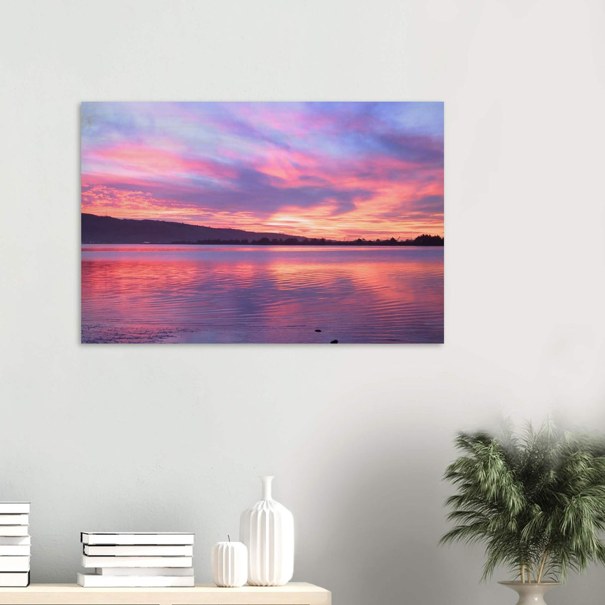 Da Vinci Nature Modern Wall Art | Sunset - Wood Prints - 60x90 cm / 24x36″ - 20 mm