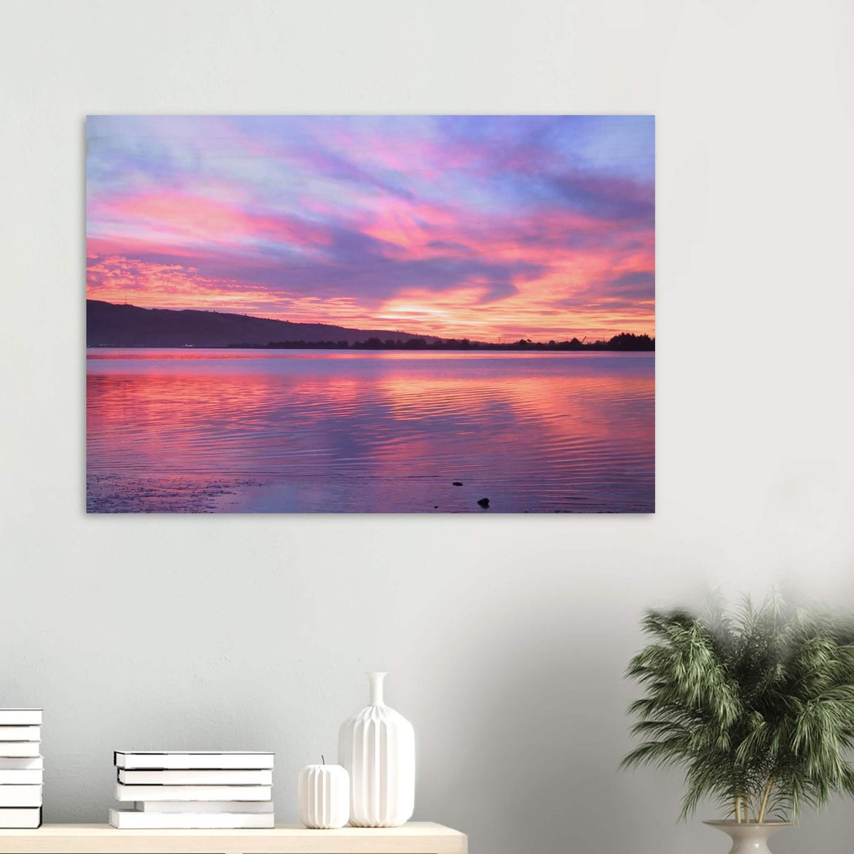 Da Vinci Nature Modern Wall Art | Sunset - Wood Prints - 70x100 cm / 28x40″ - 10 mm