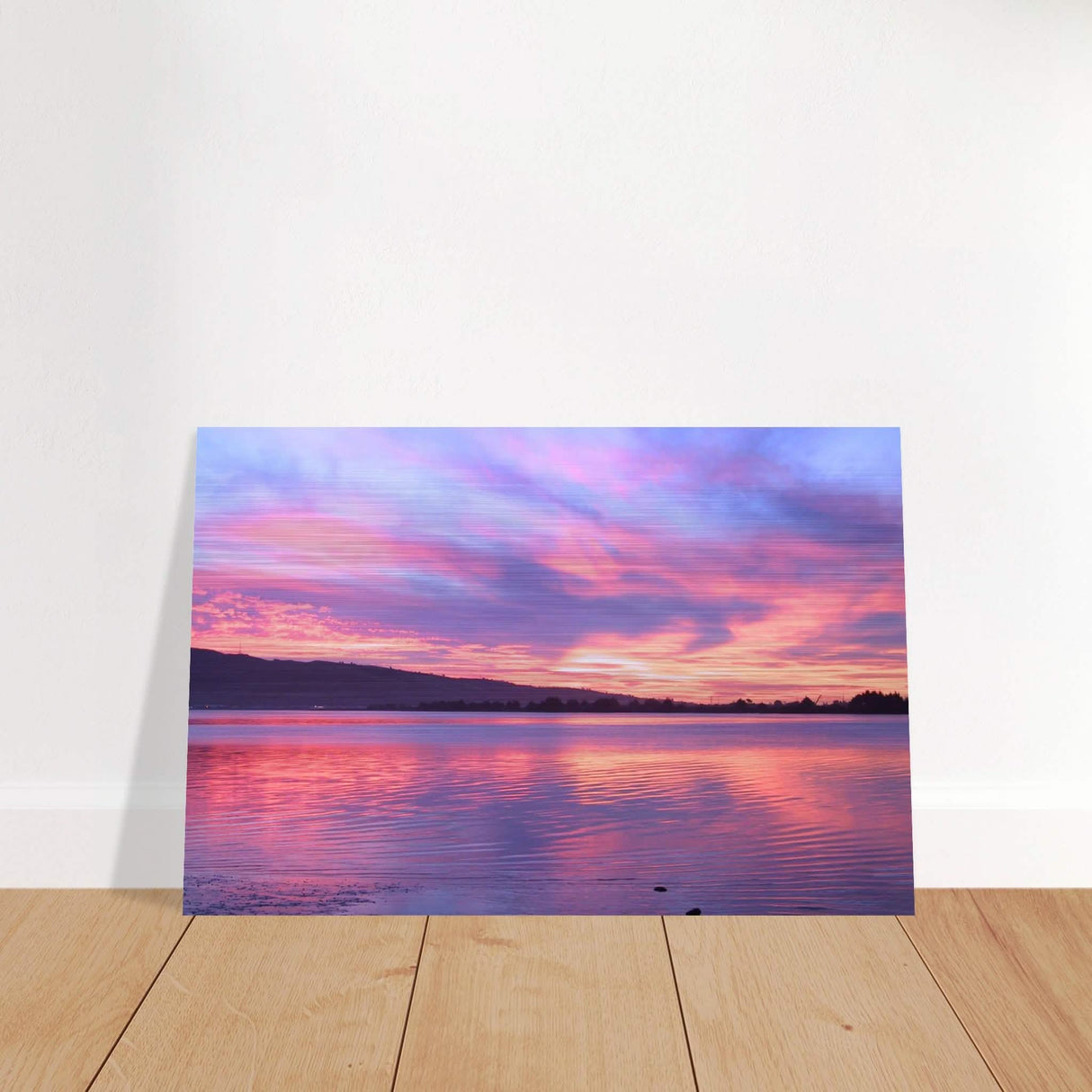 Da Vinci Nature Modern Wall Art | Sunset - Brushed Aluminum Print - 40x60 cm / 16x24″ -