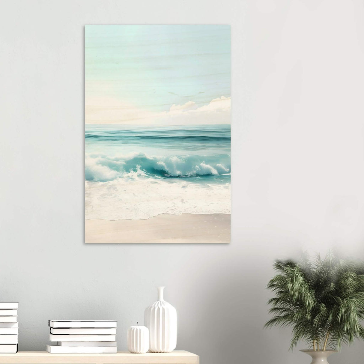 Da Vinci Nature Wall art | Beach - Wood Prints - 60x90 cm / 24x36″ - 20 mm