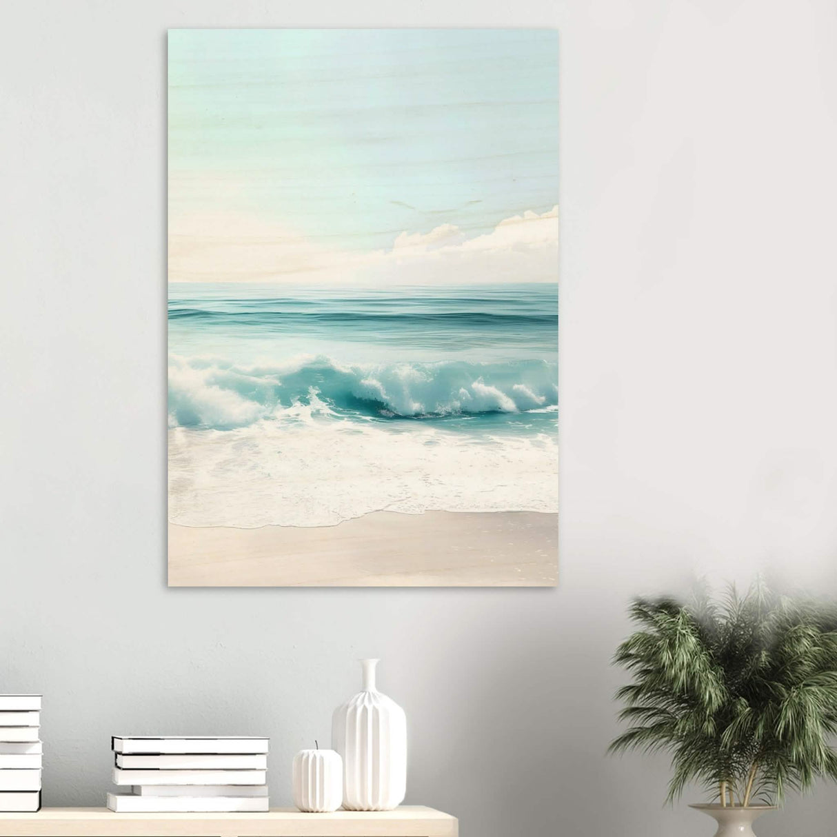 Da Vinci Nature Wall art | Beach - Wood Prints - 70x100 cm / 28x40″ - 20 mm