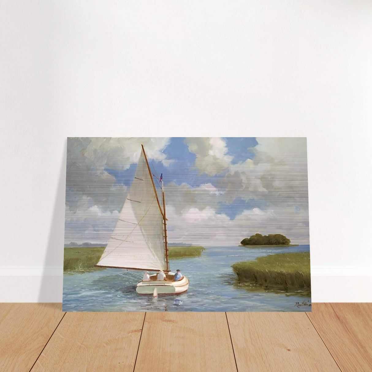 Da Vinci Nature Wall art | Boat - Brushed Aluminum Print - 70x100 cm / 28x40″ -