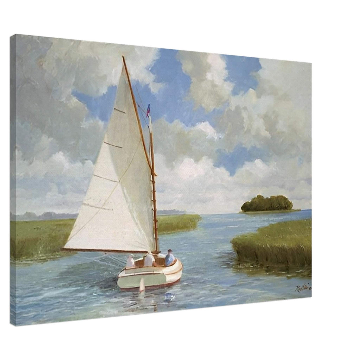 Da Vinci Nature Wall art | Boat - Canvas - 70x100 cm / 28x40″ - Slim