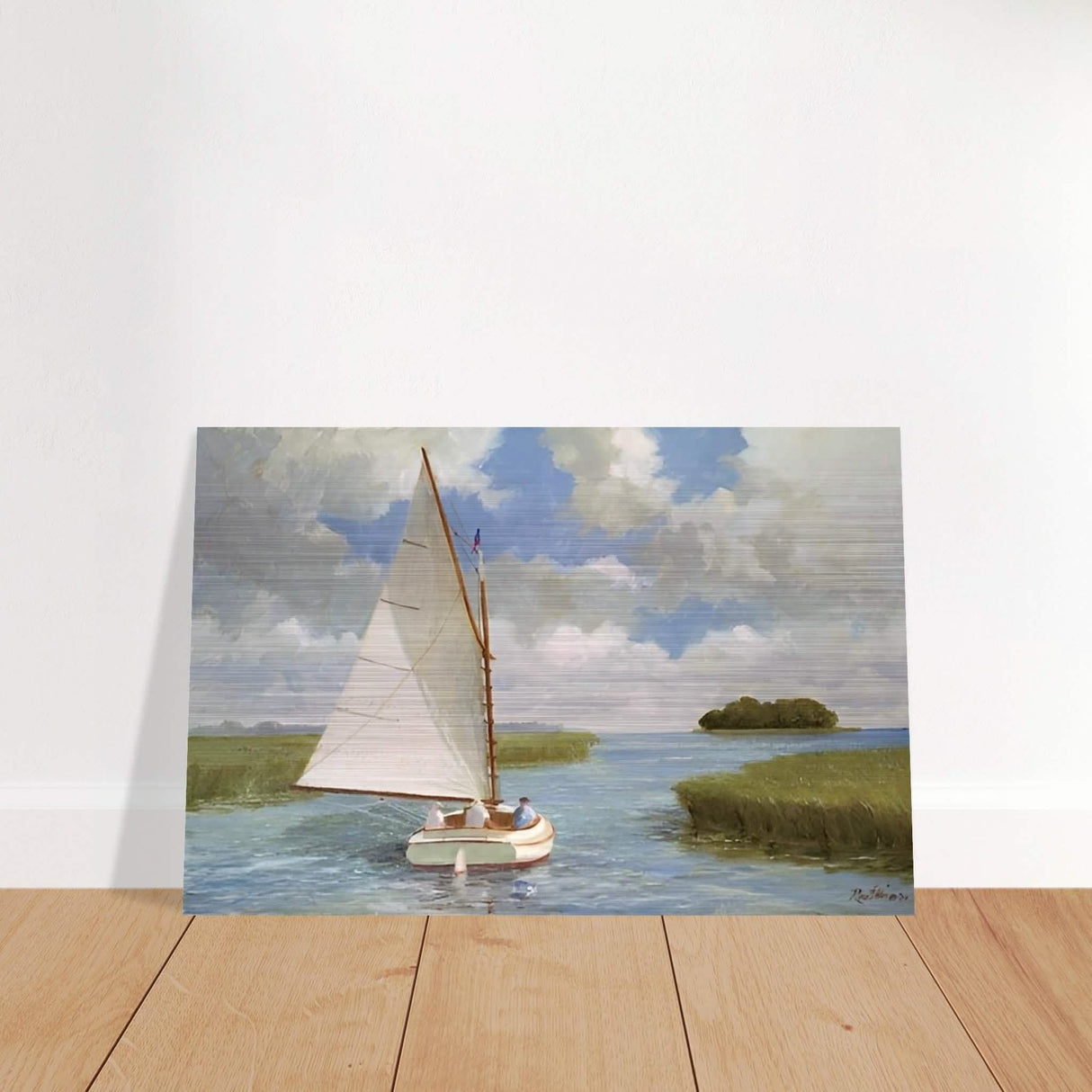 Da Vinci Nature Wall art | Boat - Brushed Aluminum Print - 30x45 cm / 12x18″ -