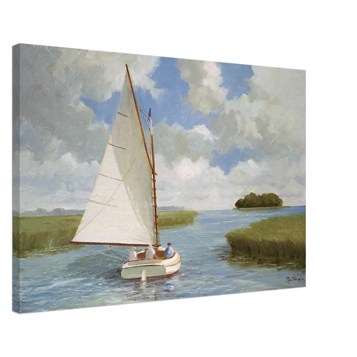 Da Vinci Nature Wall art | Boat - Canvas - 60x90 cm / 24x36″ - Thick