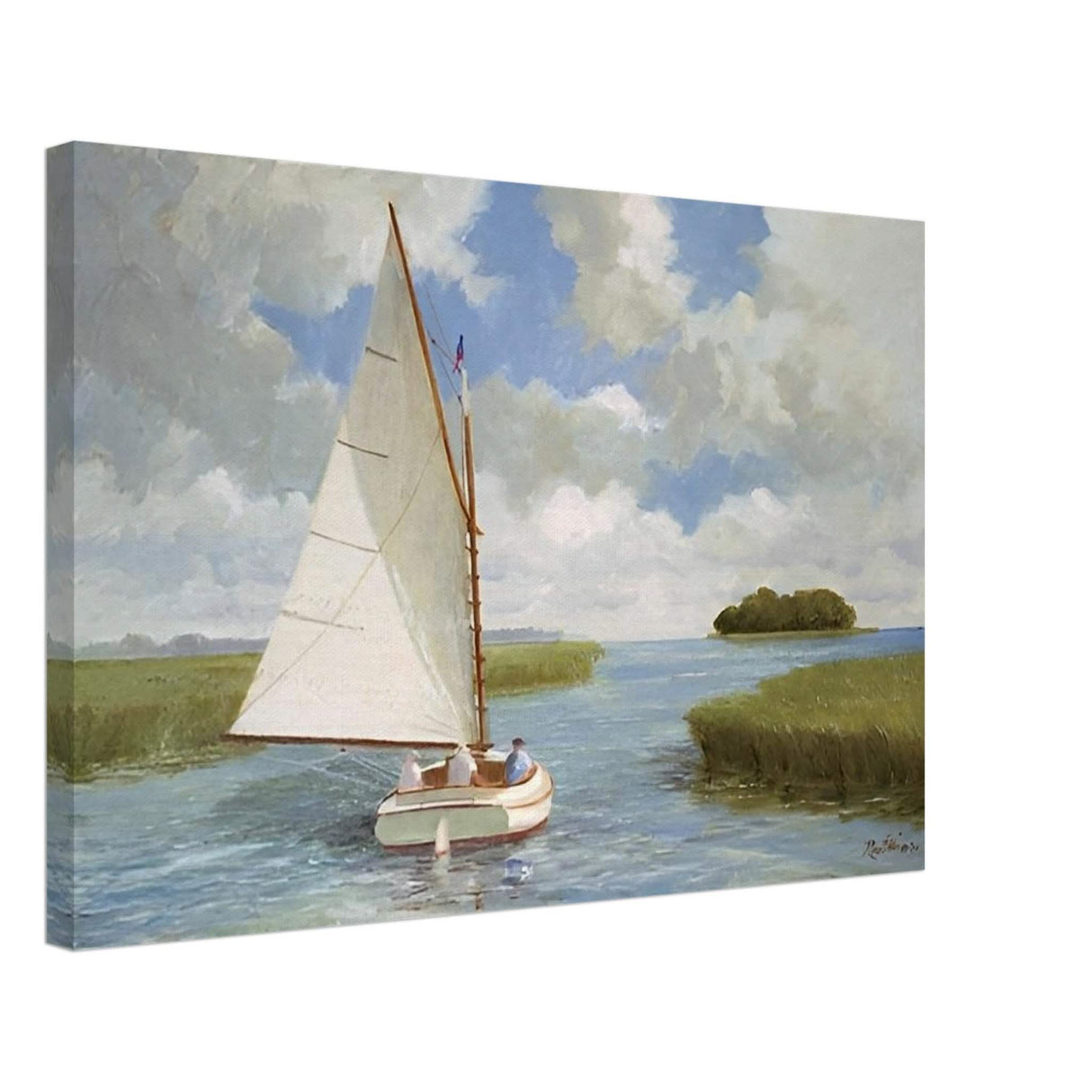 Da Vinci Nature Wall art | Boat - Canvas - 40x60 cm / 16x24″ - Slim