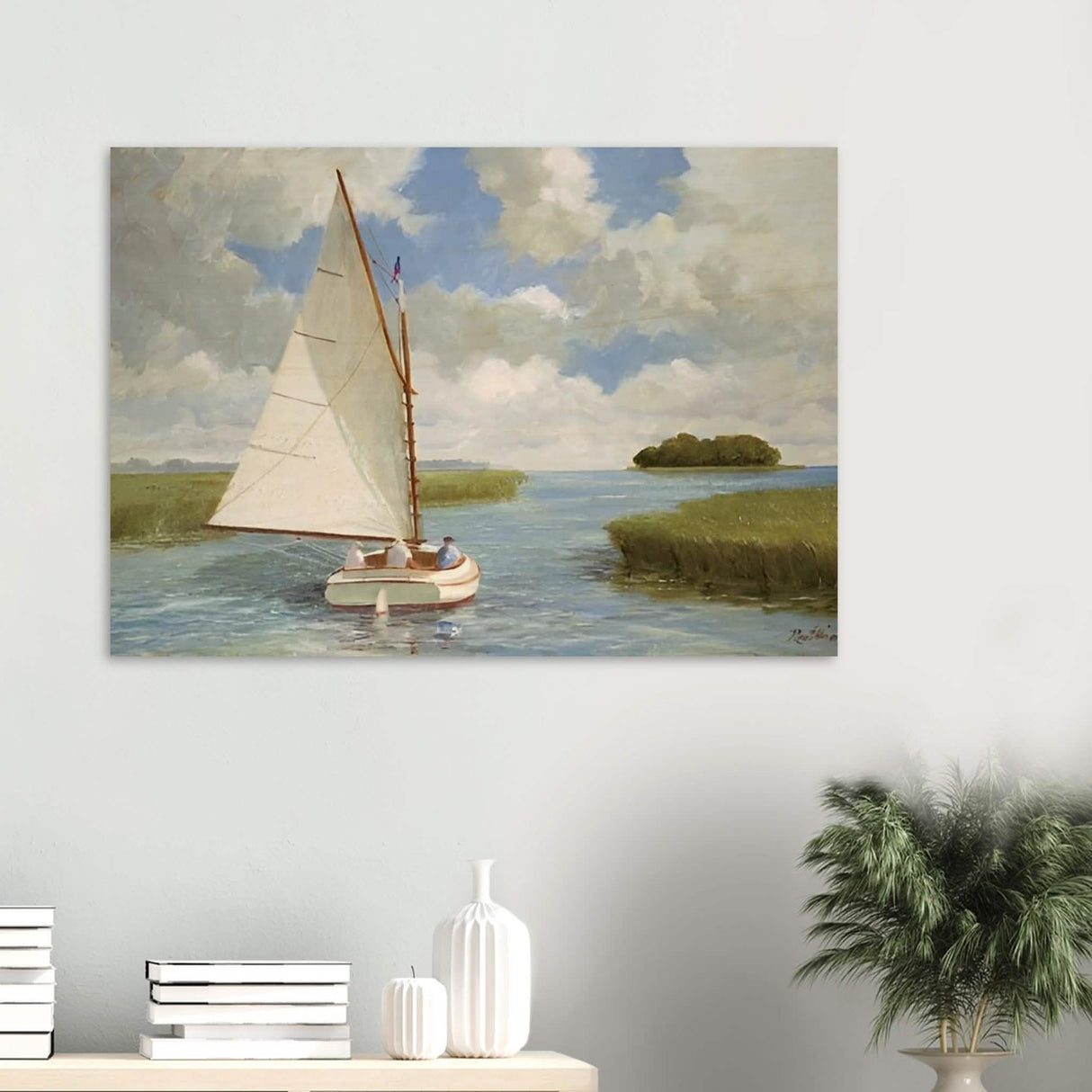 Da Vinci Nature Wall art | Boat - Wood Prints - 70x100 cm / 28x40″ - 10 mm