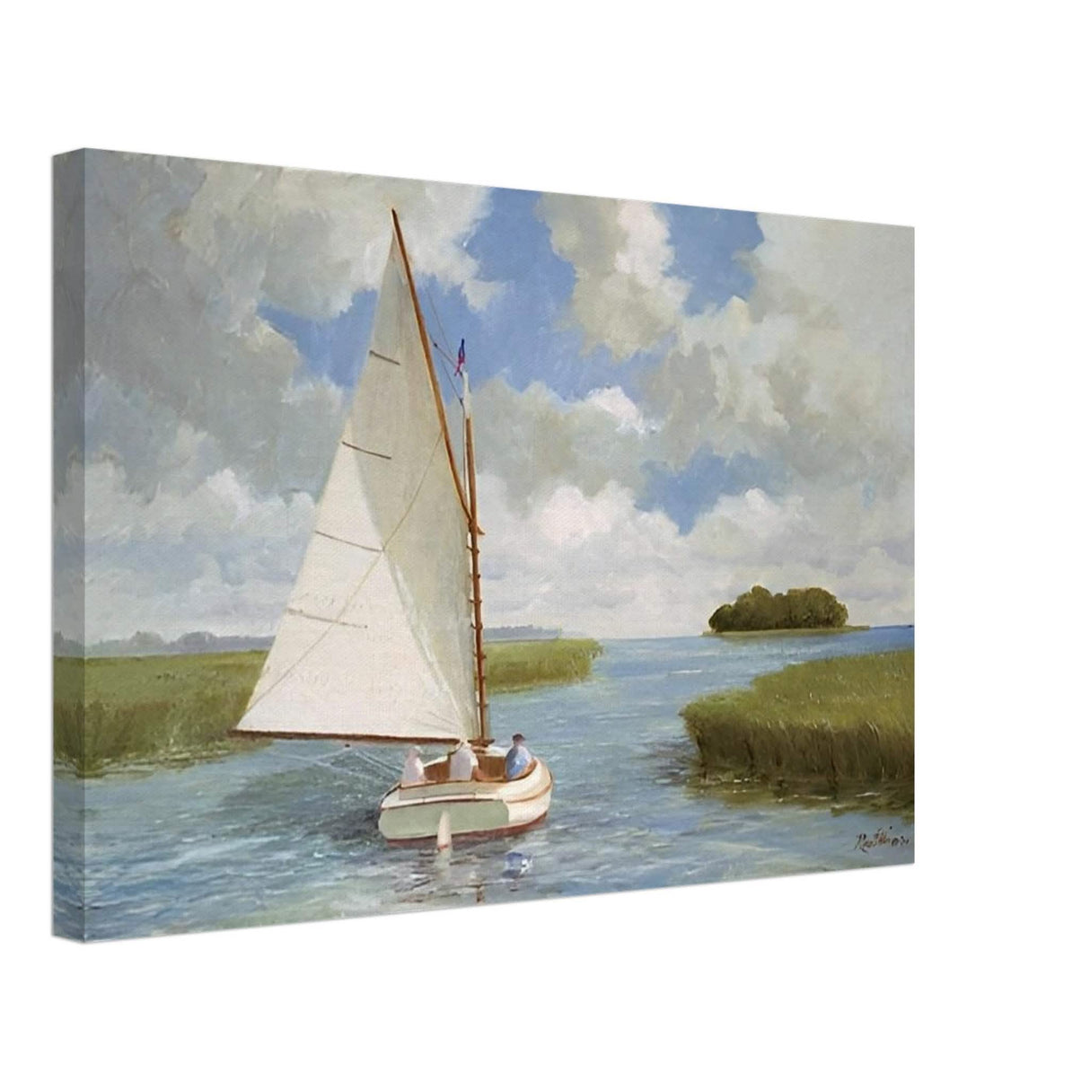 Da Vinci Nature Wall art | Boat - Canvas - 40x60 cm / 16x24″ - Thick