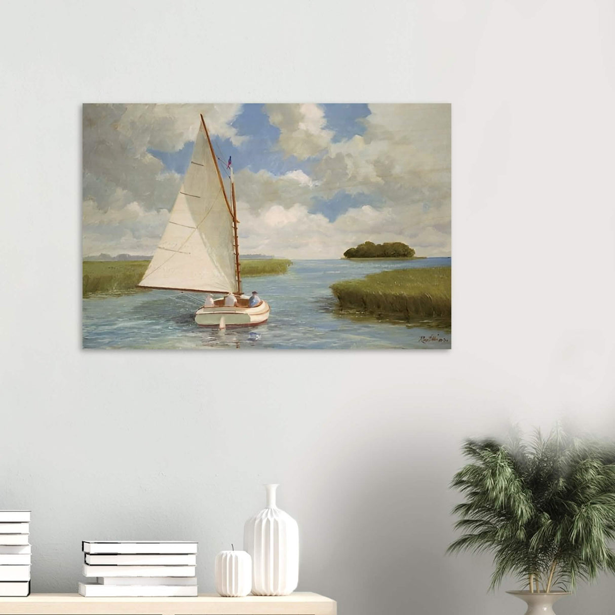 Da Vinci Nature Wall art | Boat - Wood Prints - 60x90 cm / 24x36″ - 10 mm