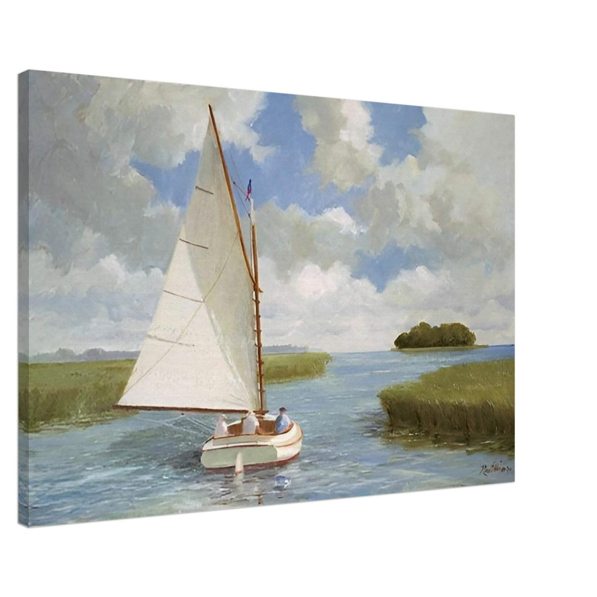 Da Vinci Nature Wall art | Boat - Canvas - 60x90 cm / 24x36″ - Slim