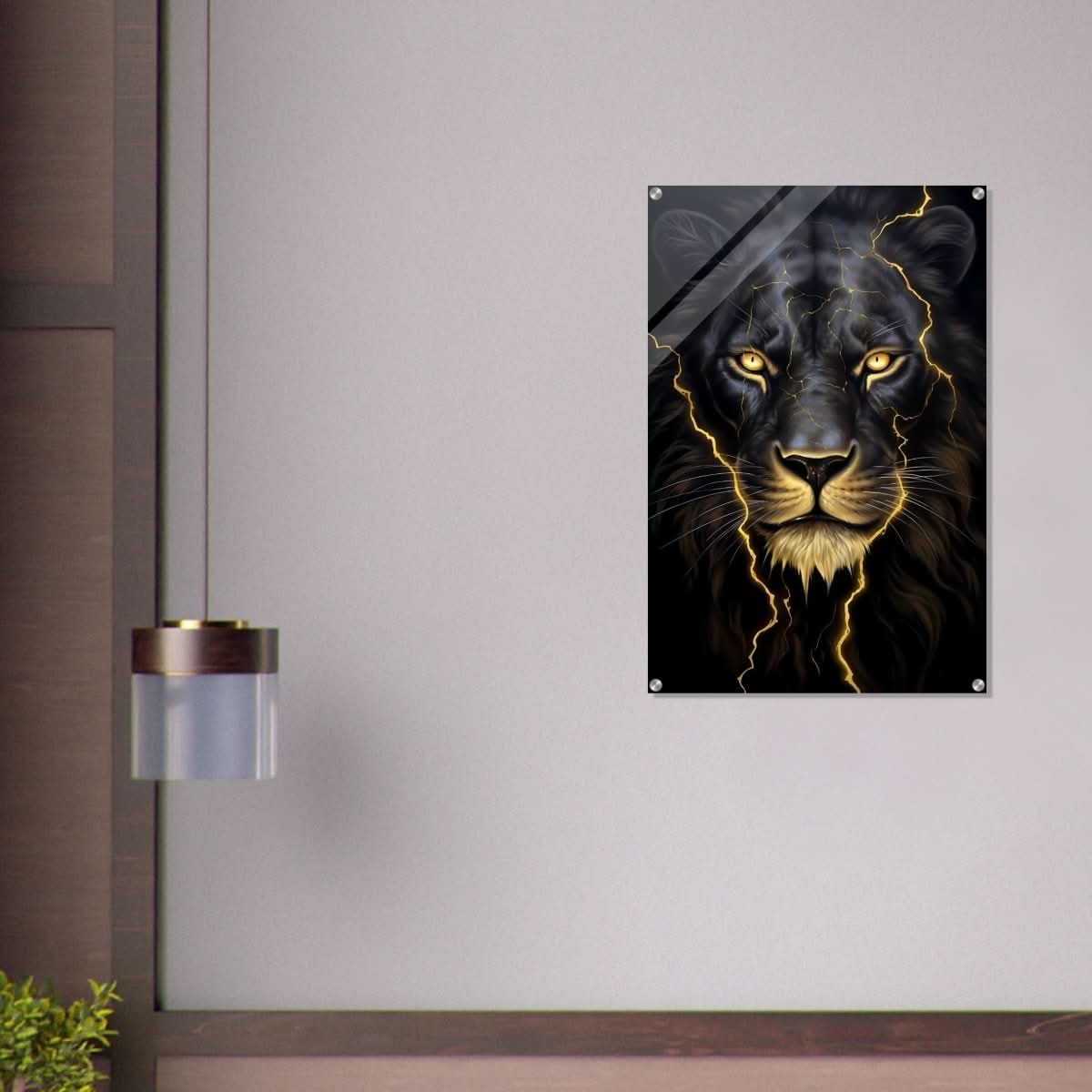 Da Vinci Nature Wall art | Wild Life prints | Lion - Acrylic Print - 60x90 cm / 24x36″ -