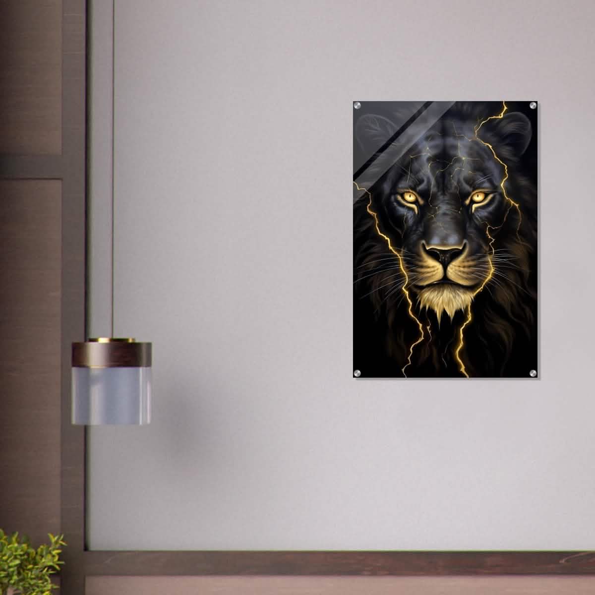 Da Vinci Nature Wall art | Wild Life prints | Lion - Acrylic Print - 60x90 cm / 24x36″ -