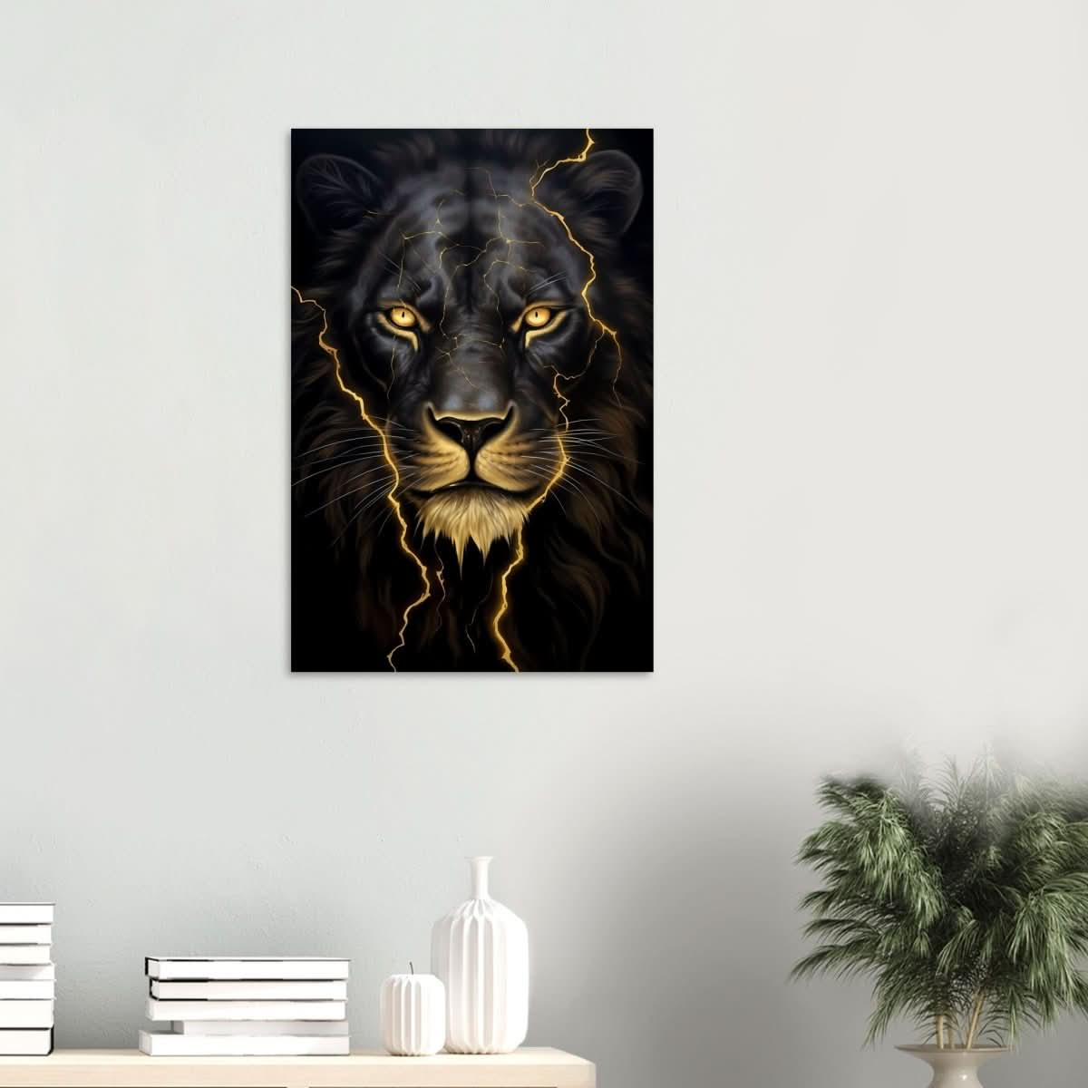 Da Vinci Nature Wall art | Wild Life prints | Lion - Wood Prints - 50x75 cm / 20x30″ - 10 mm