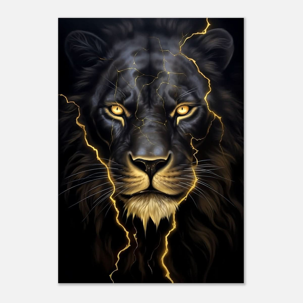 Da Vinci Nature Wall art | Wild Life prints | Lion - Aluminum Print - 70x100 cm / 28x40″ -
