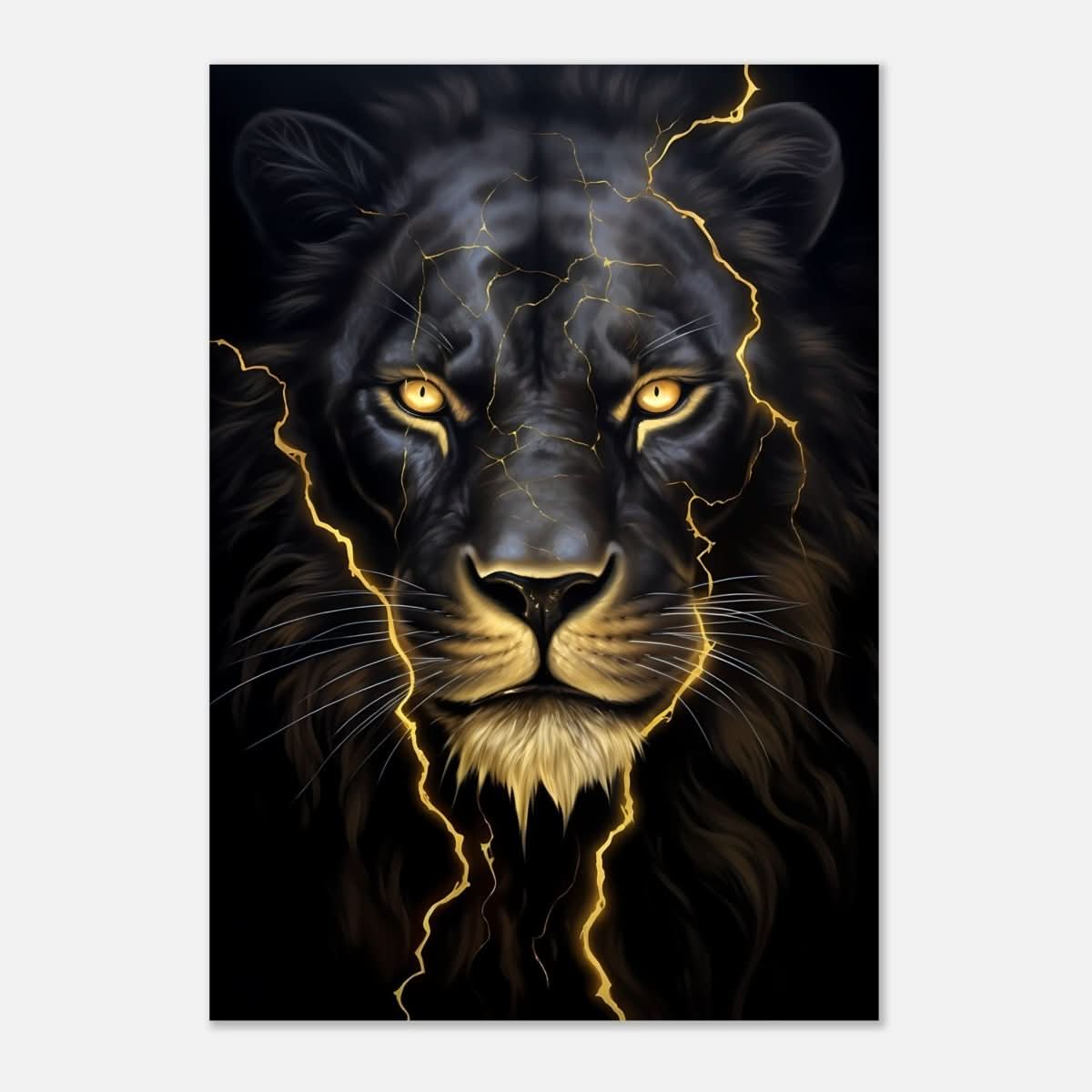Da Vinci Nature Wall art | Wild Life prints | Lion - Aluminum Print - 70x100 cm / 28x40″ -