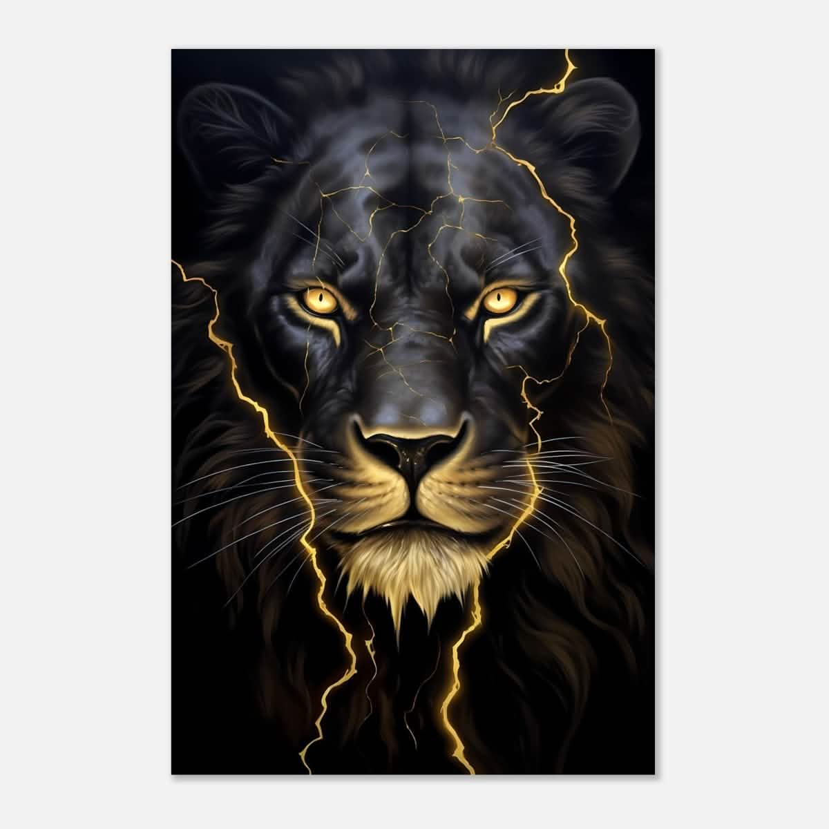 Da Vinci Nature Wall art | Wild Life prints | Lion - Aluminum Print - 40x60 cm / 16x24″ -