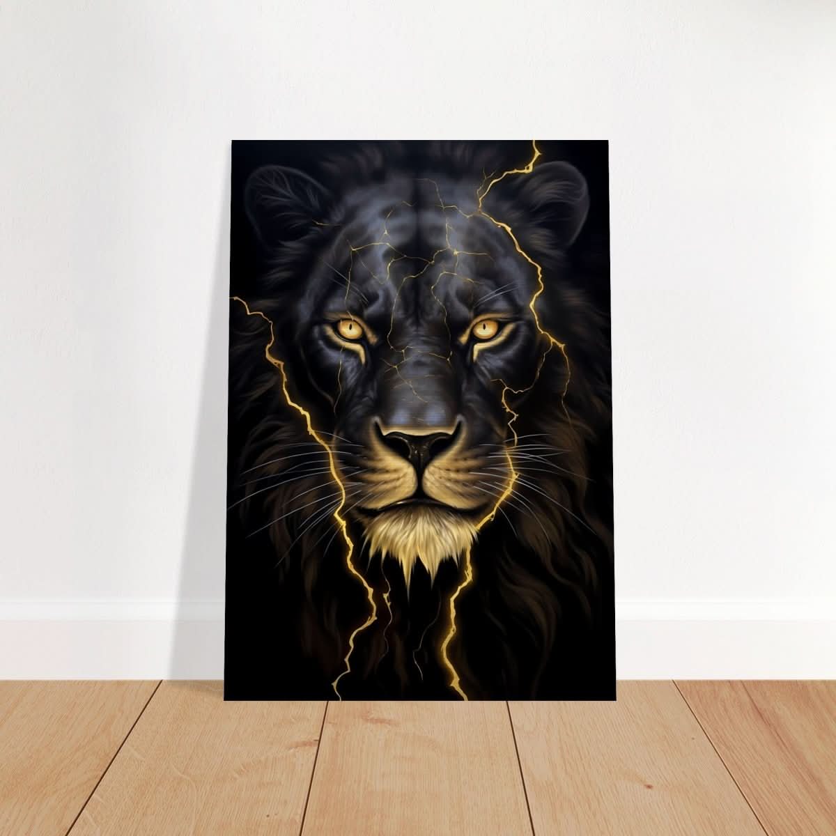 Da Vinci Nature Wall art | Wild Life prints | Lion - Brushed Aluminum Print - 70x100 cm / 28x40″ -
