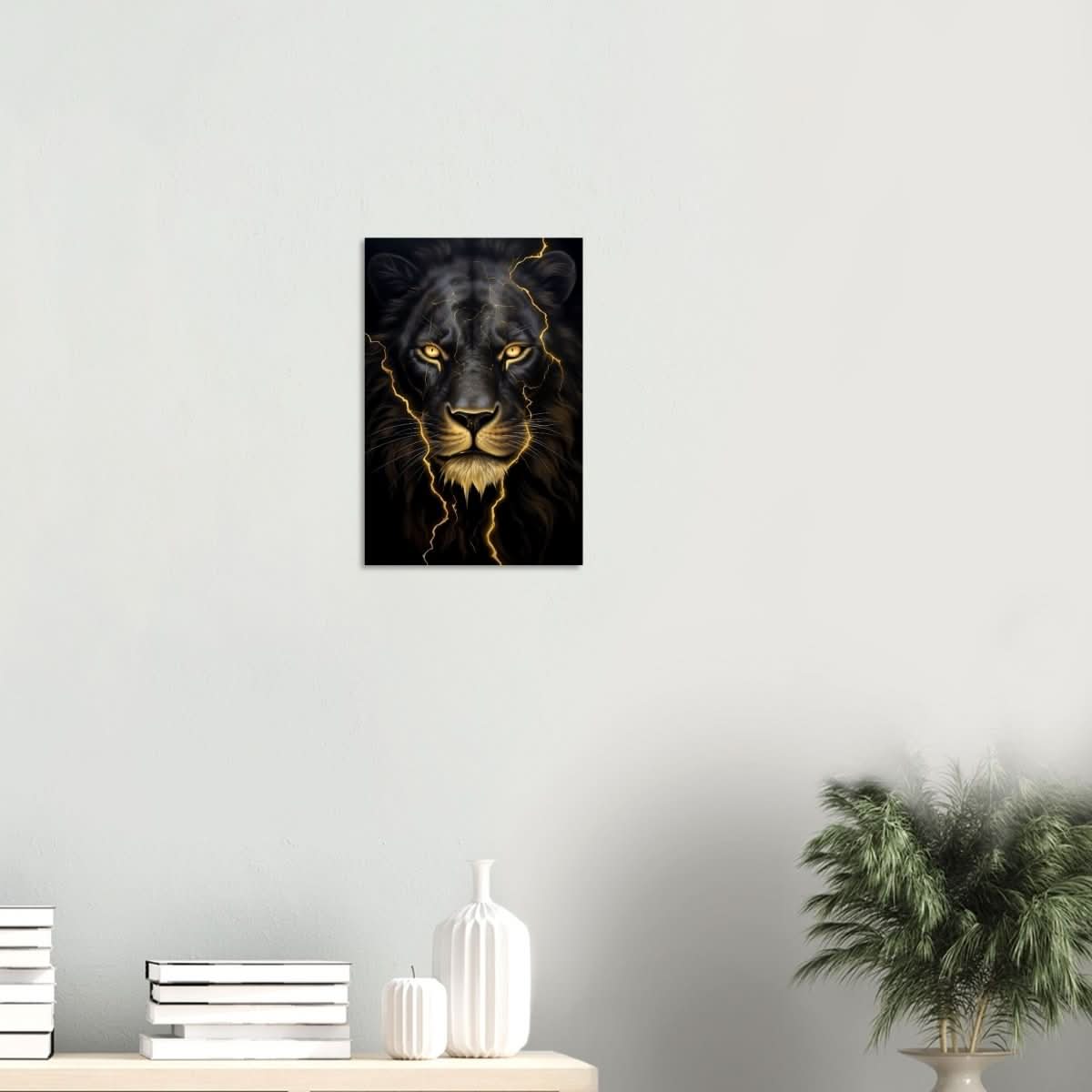 Da Vinci Nature Wall art | Wild Life prints | Lion - Wood Prints - 30x45 cm / 12x18″ - 10 mm