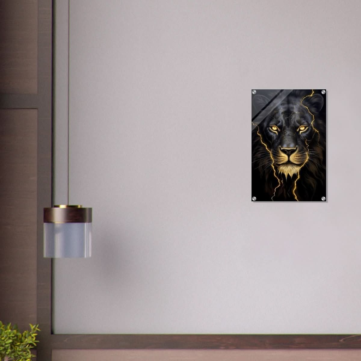 Da Vinci Nature Wall art | Wild Life prints | Lion - Acrylic Print - 40x60 cm / 16x24″ -