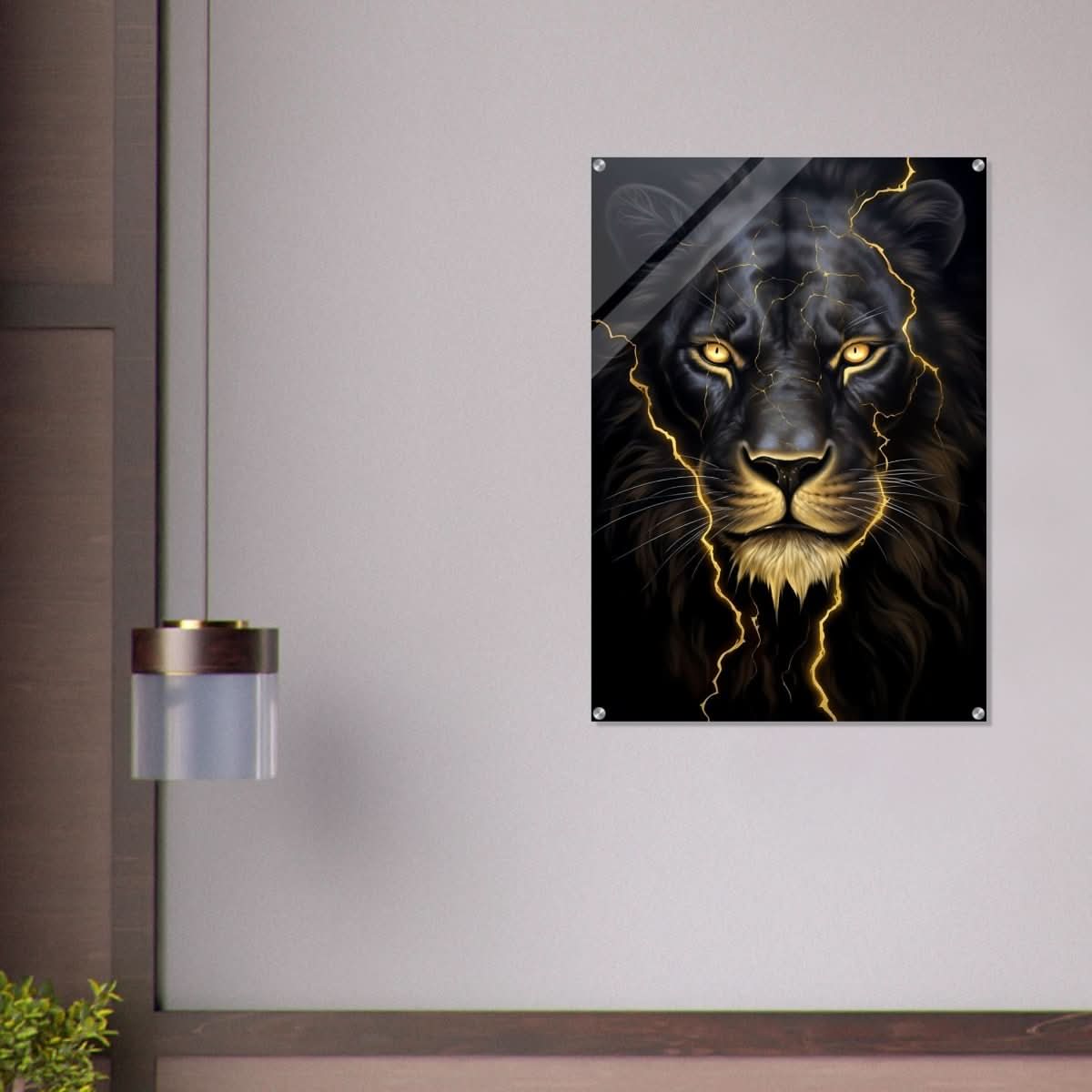 Da Vinci Nature Wall art | Wild Life prints | Lion - Acrylic Print - 70x100 cm / 28x40″ -