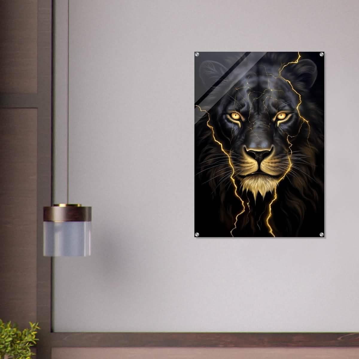 Da Vinci Nature Wall art | Wild Life prints | Lion - Acrylic Print - 70x100 cm / 28x40″ -