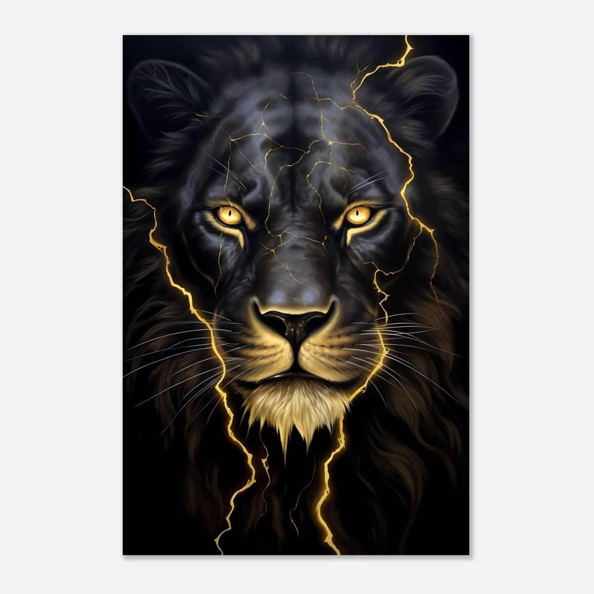 Da Vinci Nature Wall art | Wild Life prints | Lion - Aluminum Print - 50x75 cm / 20x30″ -
