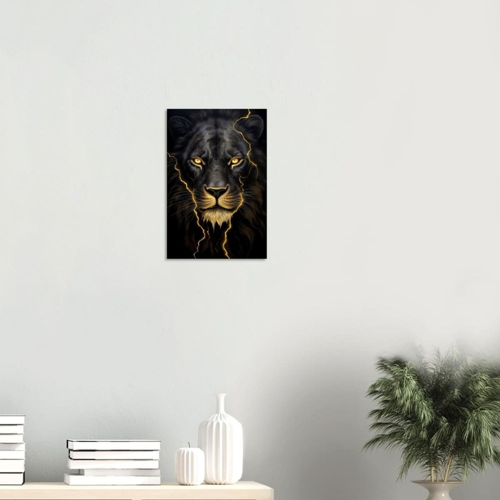 Da Vinci Nature Wall art | Wild Life prints | Lion - Wood Prints - 30x45 cm / 12x18″ - 20 mm