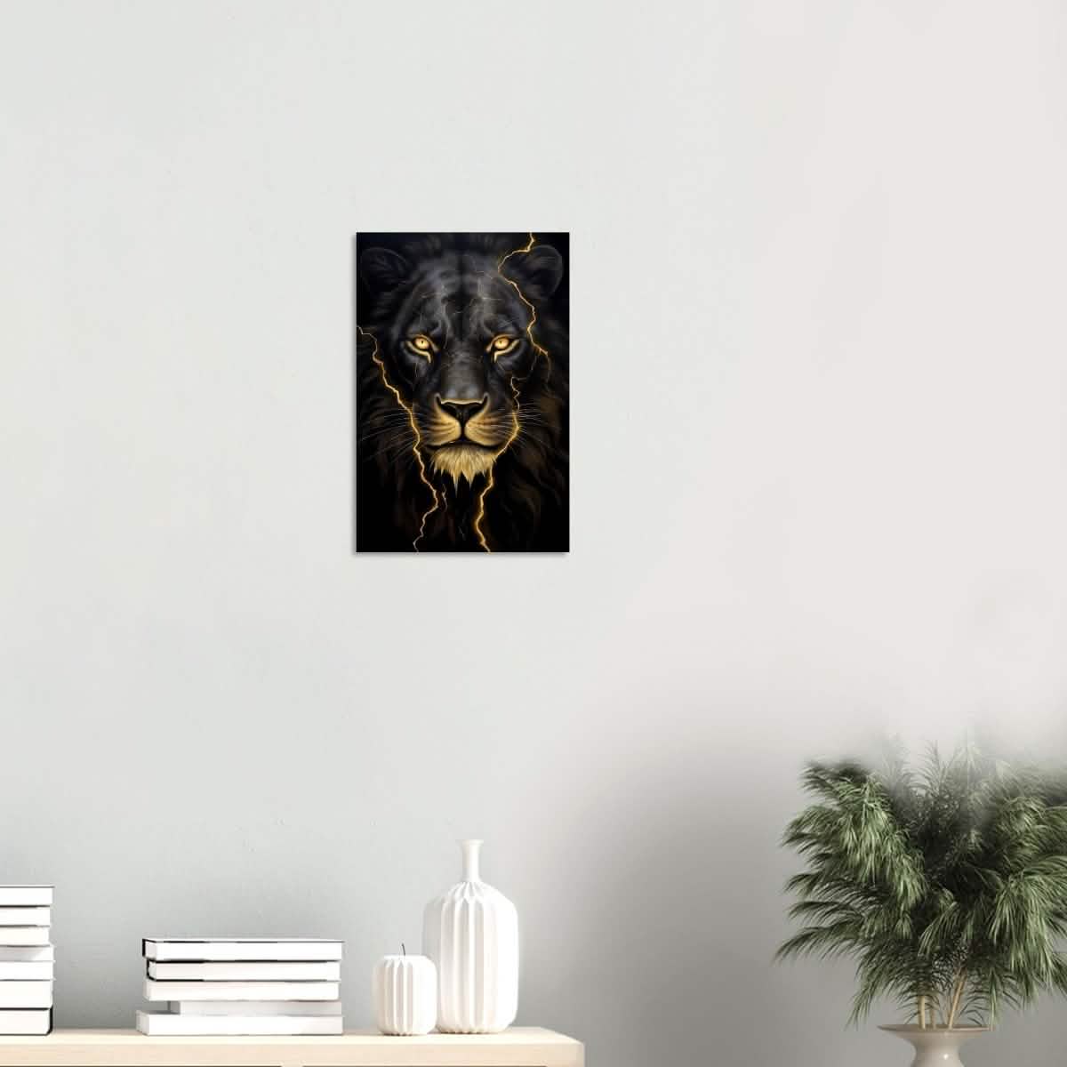 Da Vinci Nature Wall art | Wild Life prints | Lion - Wood Prints - 30x45 cm / 12x18″ - 20 mm