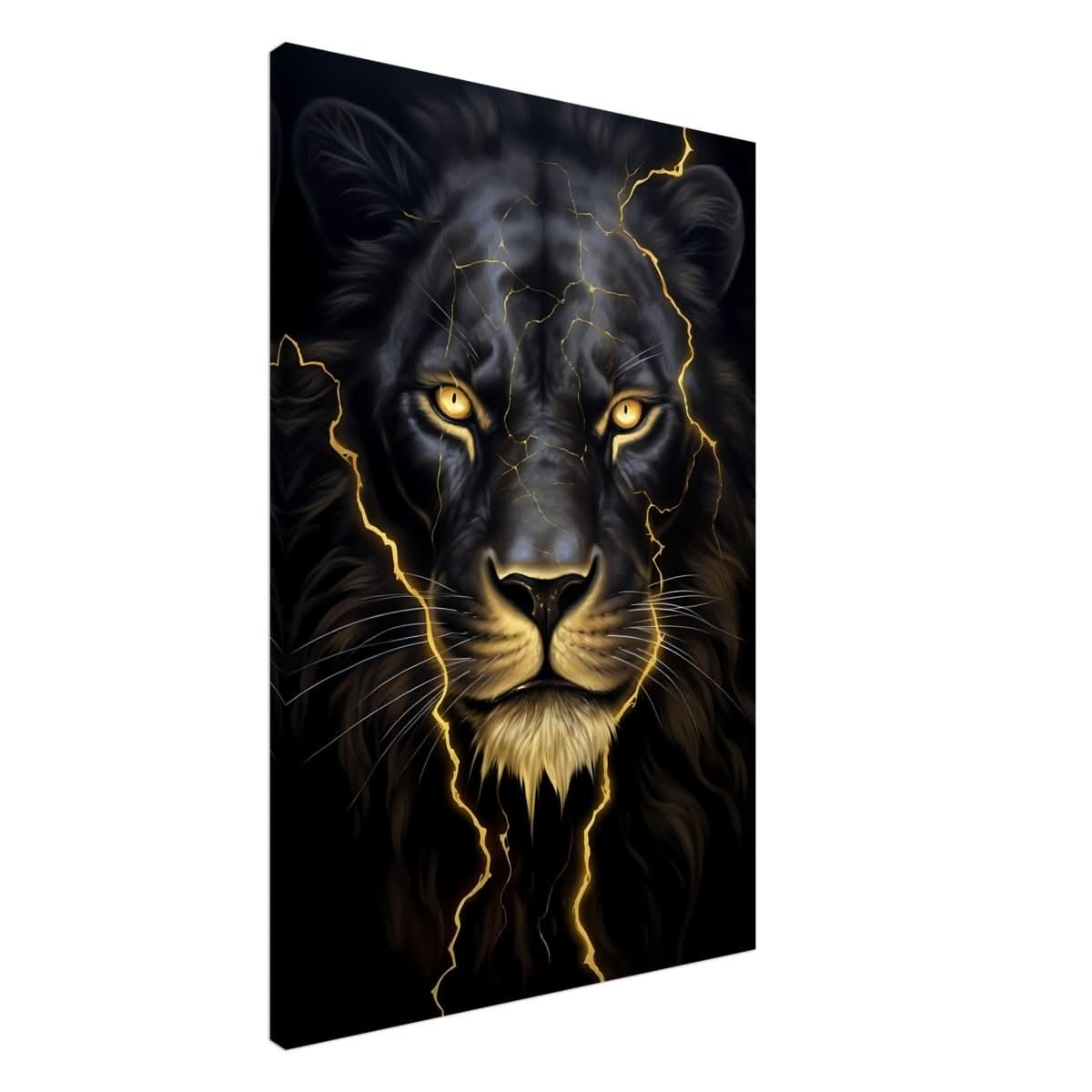 Da Vinci Nature Wall art | Wild Life prints | Lion - Canvas - 60x90 cm / 24x36″ - Slim