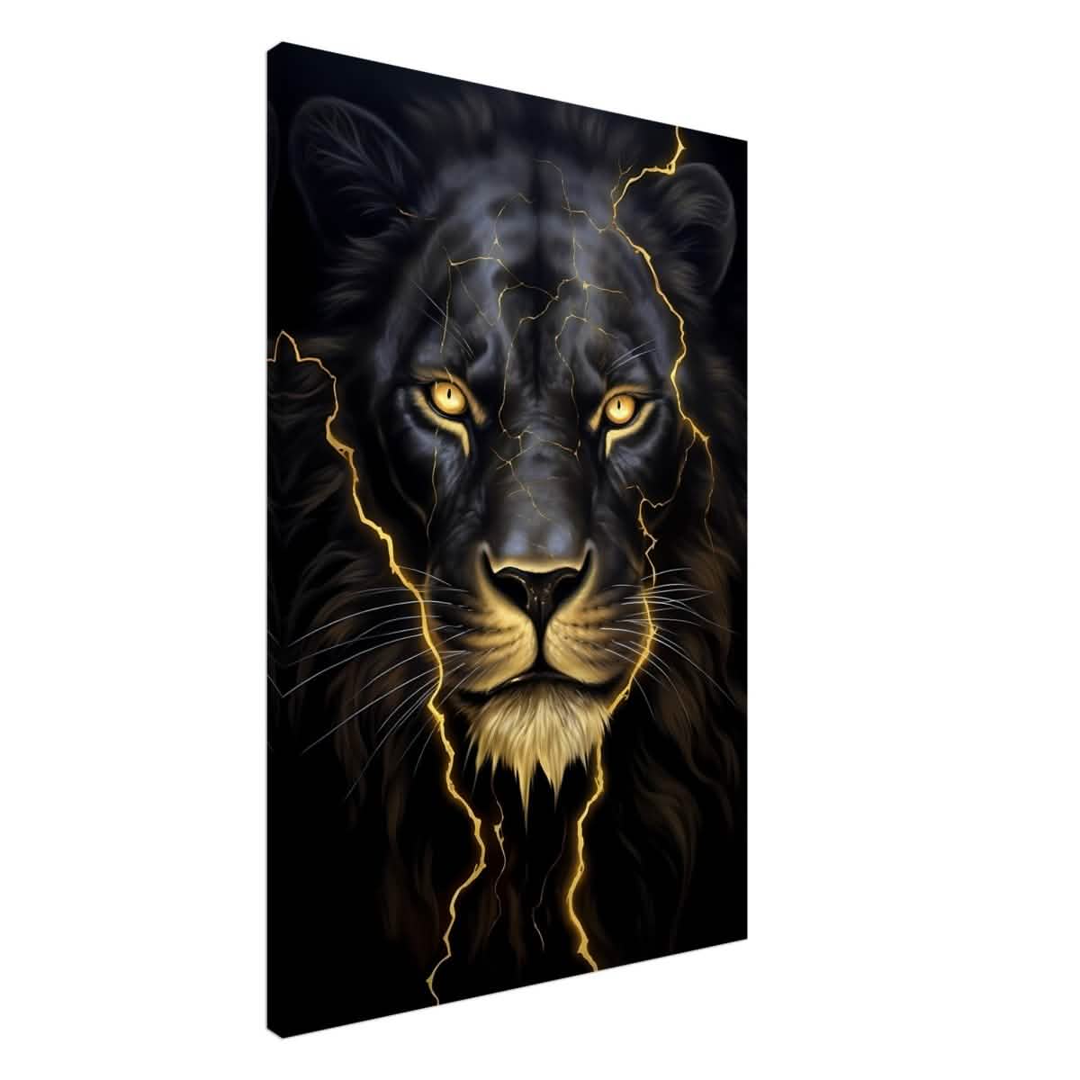 Da Vinci Nature Wall art | Wild Life prints | Lion - Canvas - 60x90 cm / 24x36″ - Slim