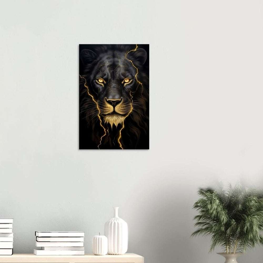 Da Vinci Nature Wall art | Wild Life prints | Lion - Wood Prints - 40x60 cm / 16x24″ - 10 mm