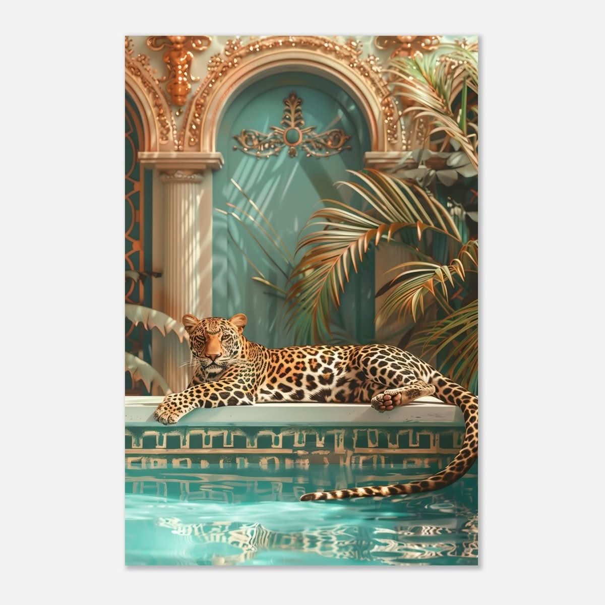 Da Vinci Nature Wall art | Wildlife | Leopard | Panthera - Aluminum Print - 60x90 cm / 24x36″ -