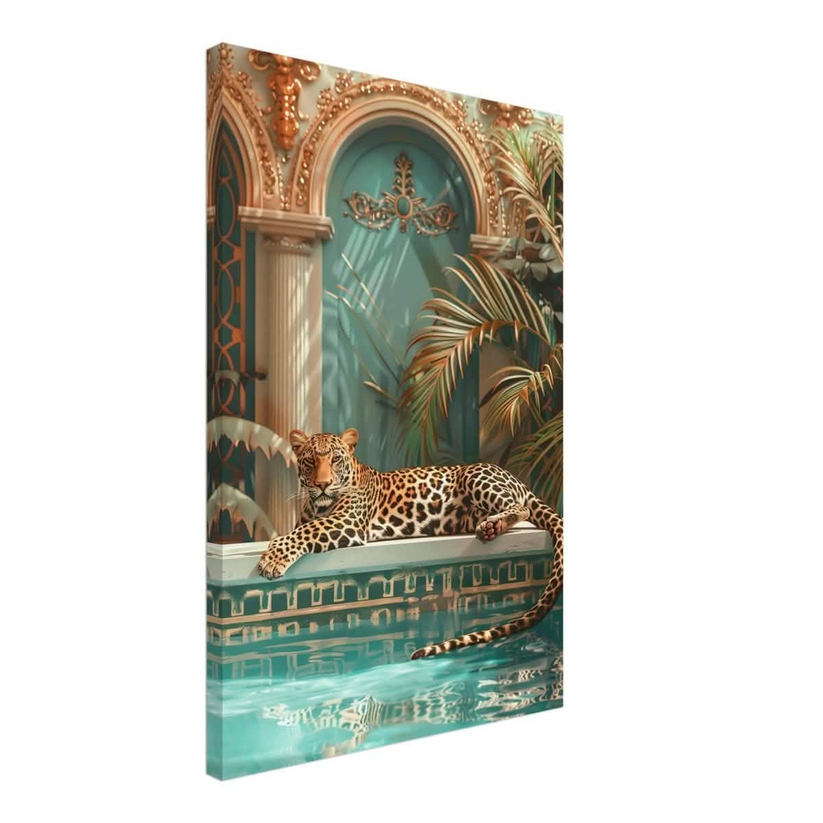 Da Vinci Nature Wall art | Wildlife | Leopard | Panthera - Canvas - 50x75 cm / 20x30″ - Thick