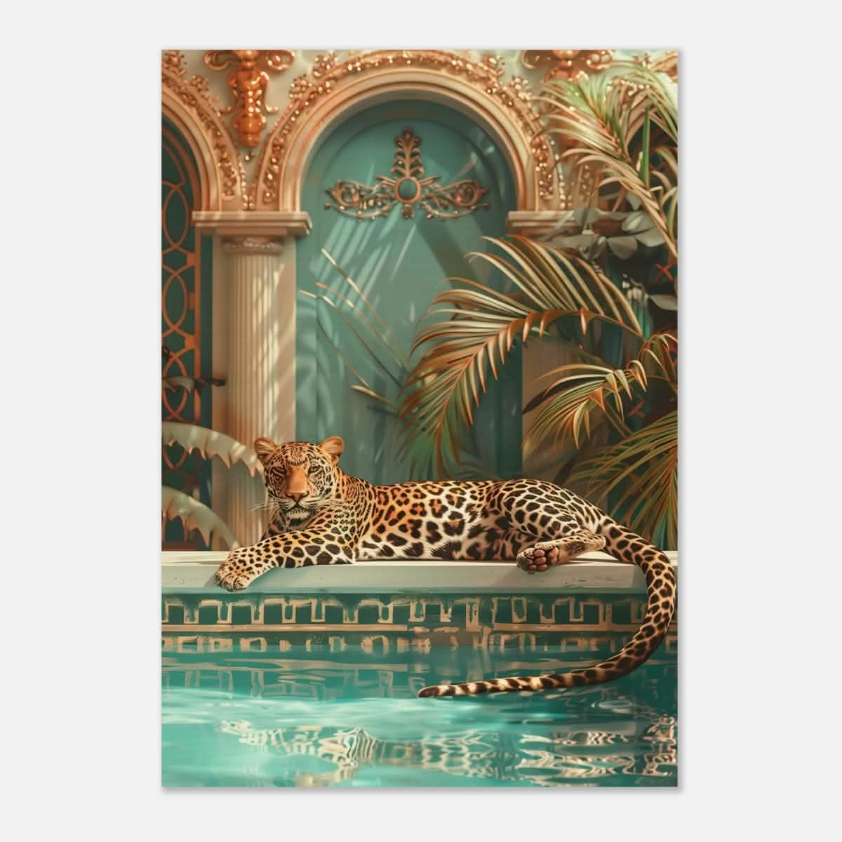 Da Vinci Nature Wall art | Wildlife | Leopard | Panthera - Wood Prints - 70x100 cm / 28x40″ - 10 mm