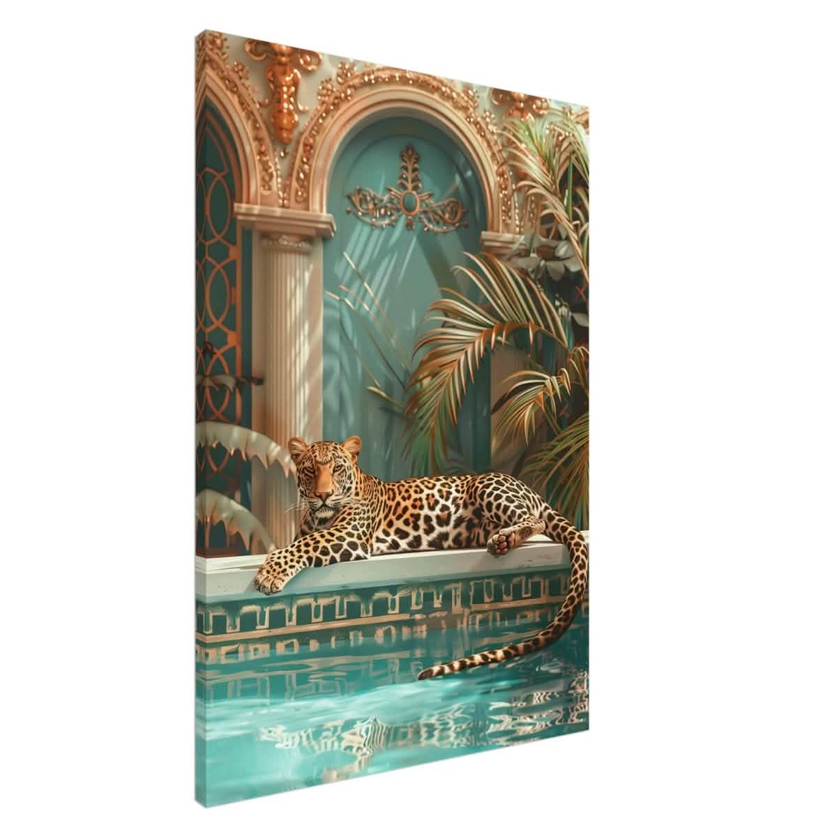 Da Vinci Nature Wall art | Wildlife | Leopard | Panthera - Canvas - 70x100 cm / 28x40″ - Slim