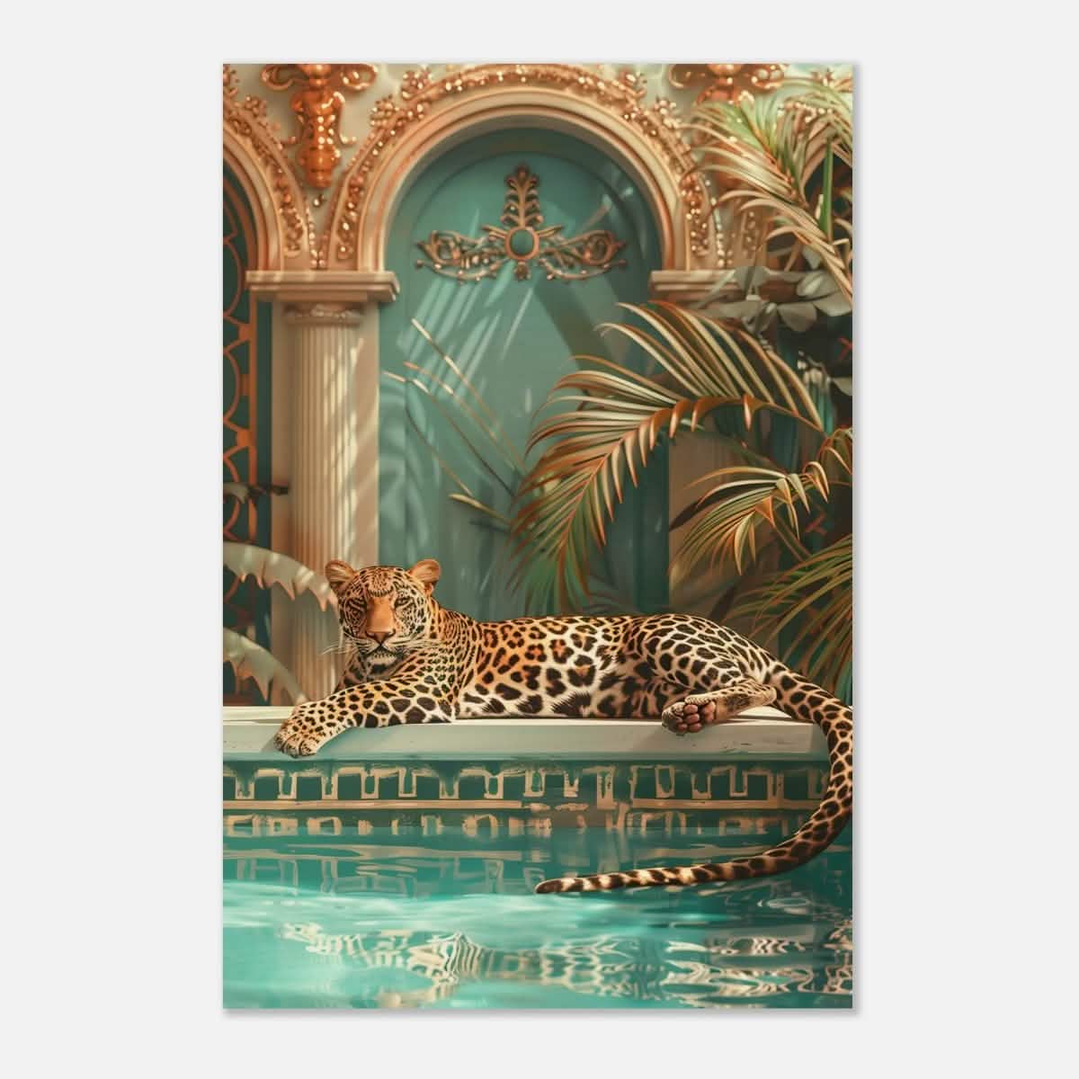 Da Vinci Nature Wall art | Wildlife | Leopard | Panthera - Wood Prints - 60x90 cm / 24x36″ - 20 mm