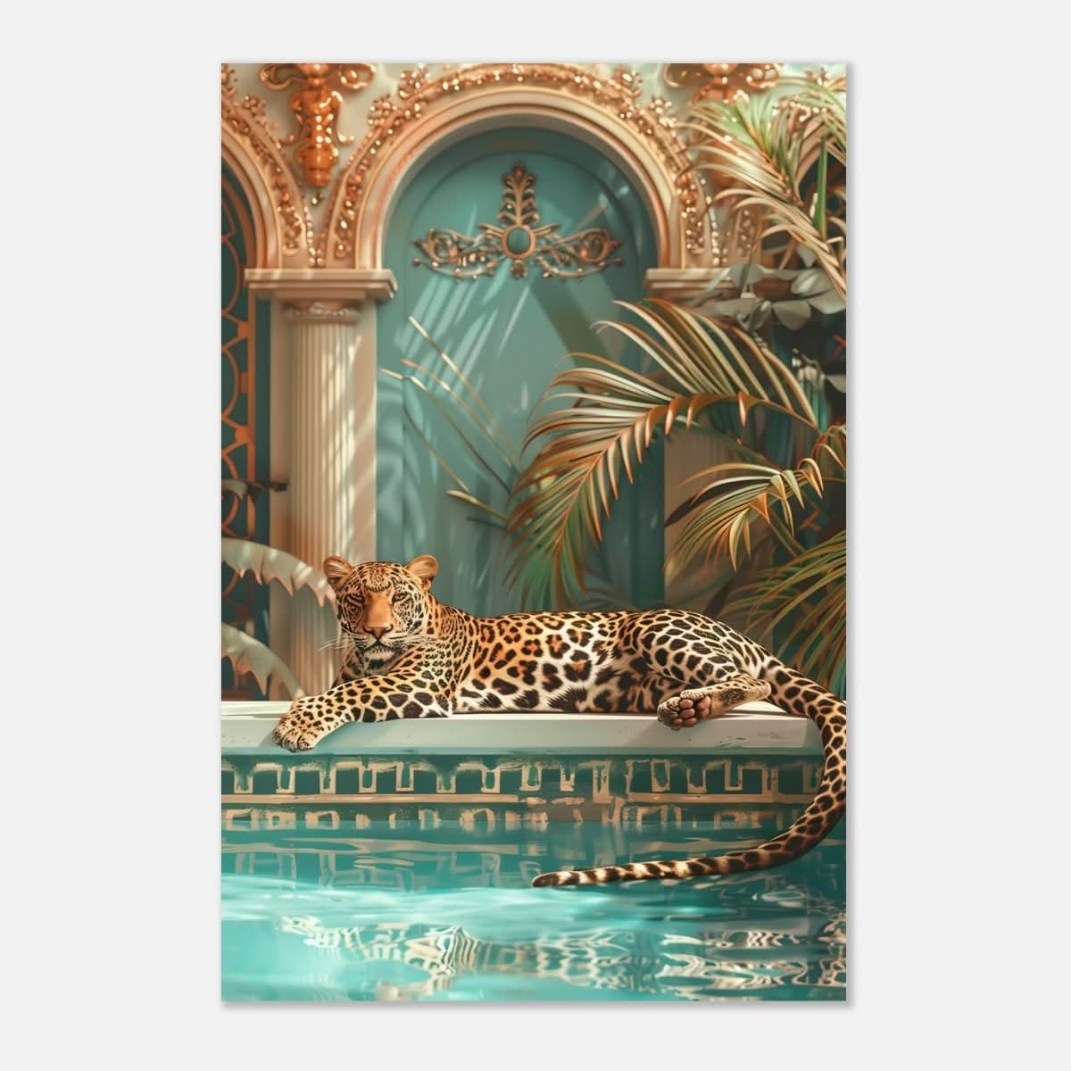 Da Vinci Nature Wall art | Wildlife | Leopard | Panthera - Aluminum Print - 50x75 cm / 20x30″ -