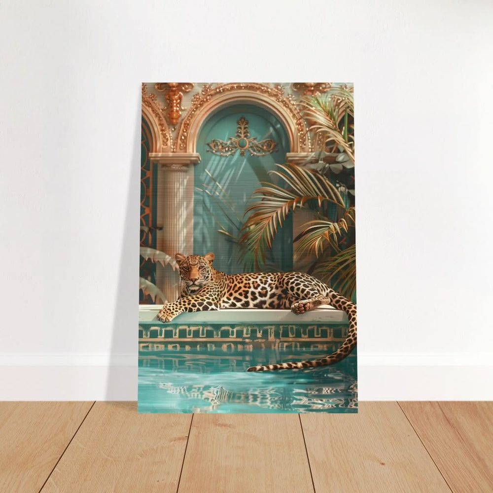Da Vinci Nature Wall art | Wildlife | Leopard | Panthera - Brushed Aluminum Print - 40x60 cm / 16x24″ -