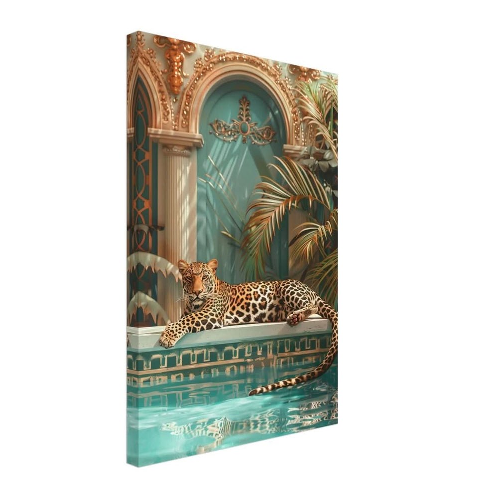 Da Vinci Nature Wall art | Wildlife | Leopard | Panthera - Canvas - 40x60 cm / 16x24″ - Thick