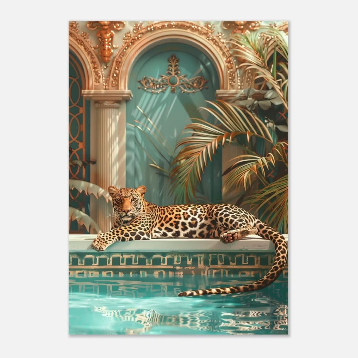 Da Vinci Nature Wall art | Wildlife | Leopard | Panthera - Aluminum Print - 70x100 cm / 28x40″ -