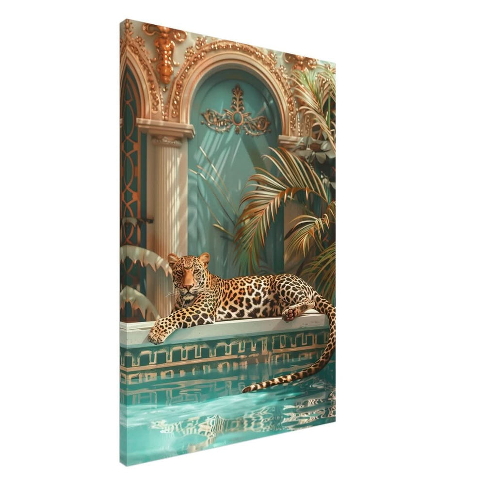 Da Vinci Nature Wall art | Wildlife | Leopard | Panthera - Canvas - 60x90 cm / 24x36″ - Slim