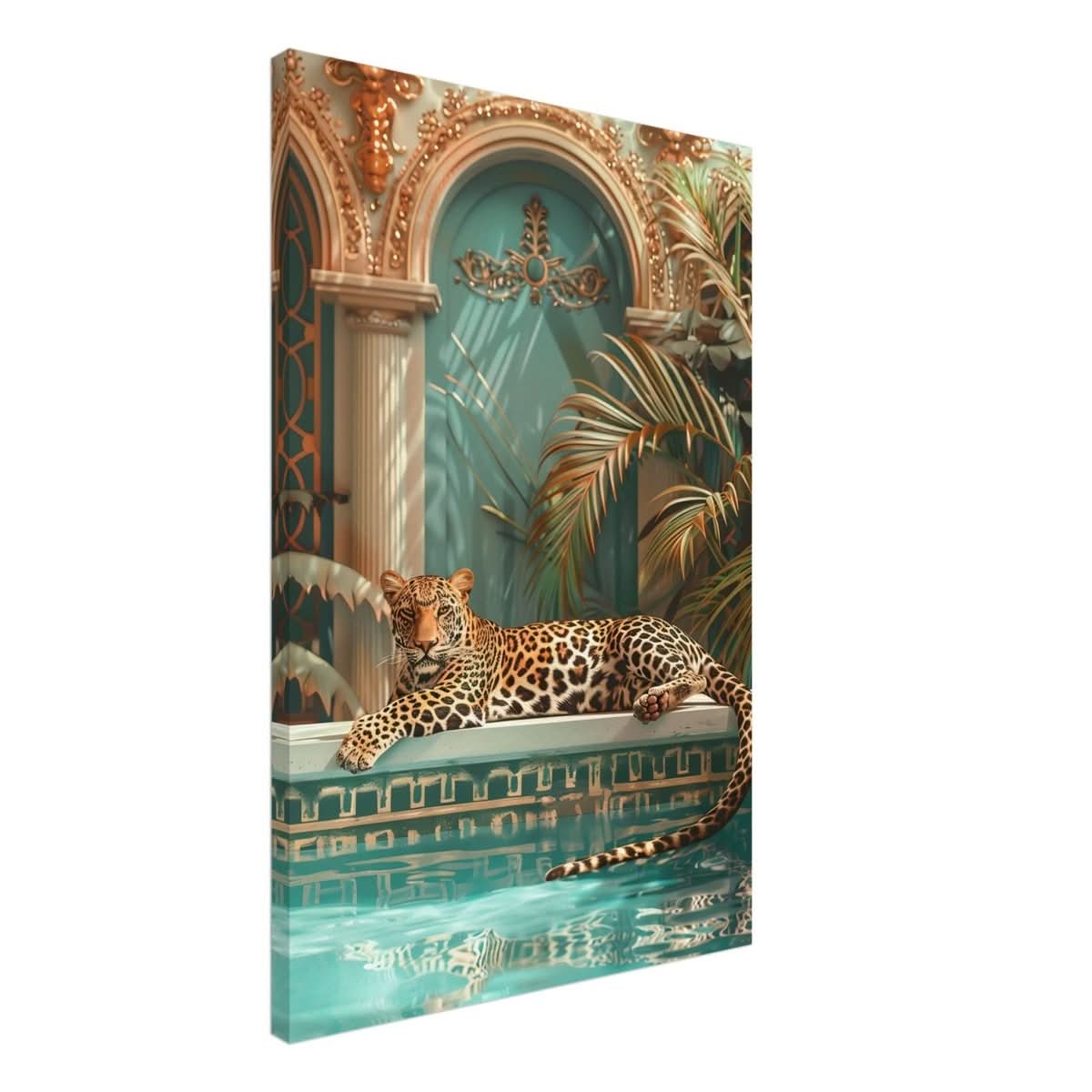 Da Vinci Nature Wall art | Wildlife | Leopard | Panthera - Canvas - 60x90 cm / 24x36″ - Thick