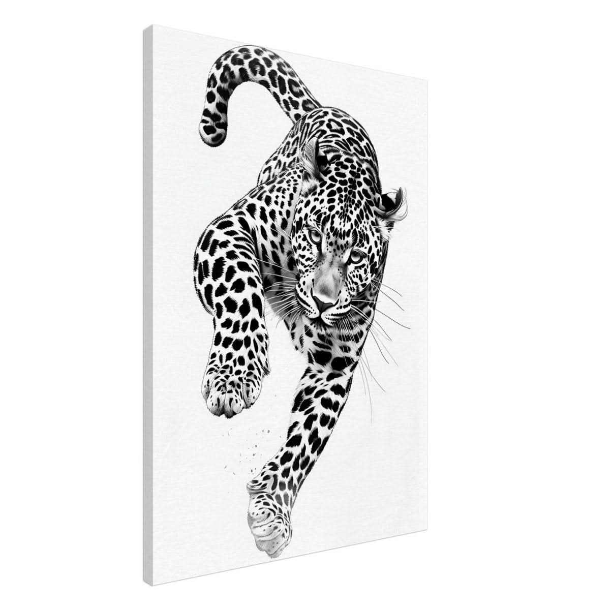 Da Vinci Nature Wall art | Wildlife | Leopard - Canvas - 70x100 cm / 28x40″ - Thick